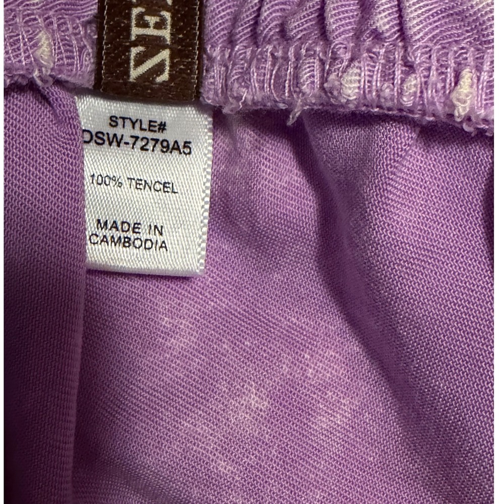 Zenana Women Purple Tencel Tiered Mini Skirt Elastic Paperbag Waist Medium - Picture 4 of 4
